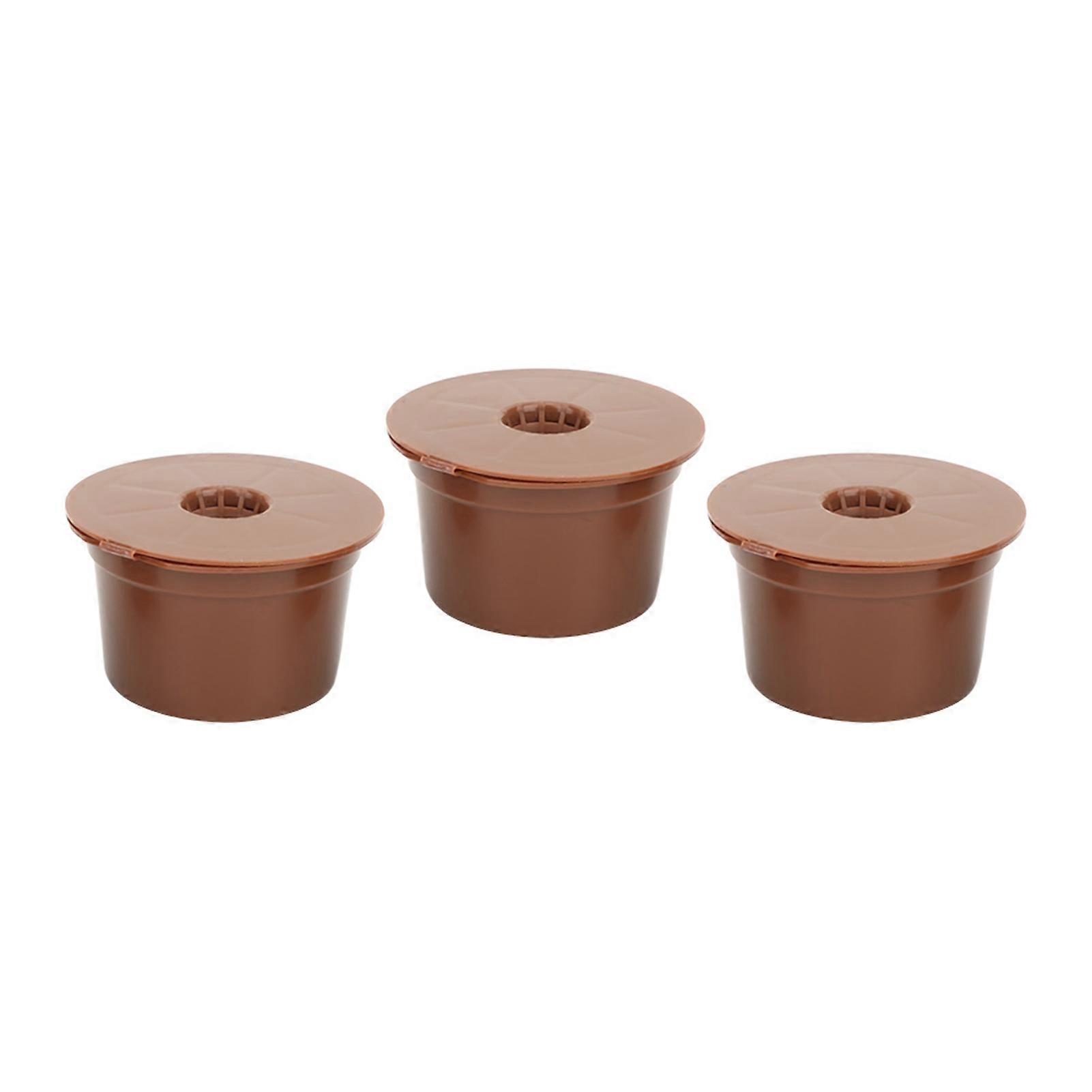 3 Pack Reusable and Refillable Coffee Capsules Filter Cup Replacement Accessories Compatible with Caffitaly