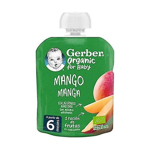 Baby fruit pouch, mango, children's snack bag +6m 90 g (Mango)