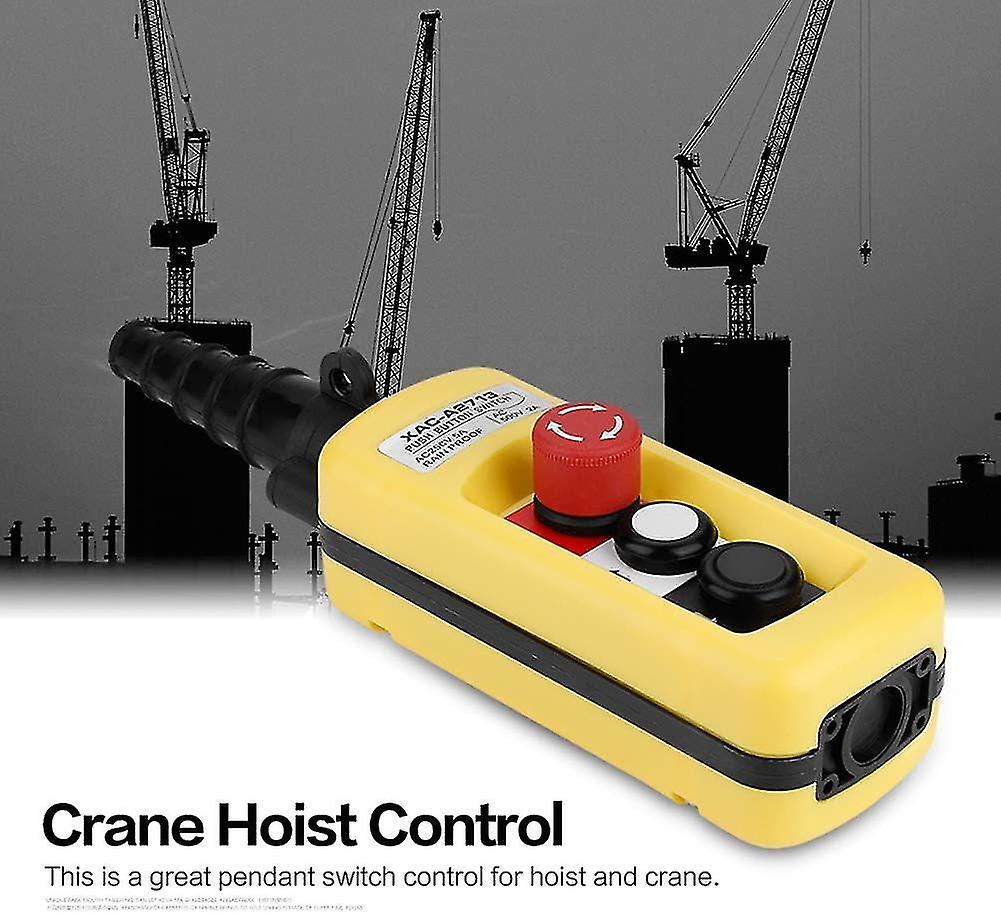 Hoist Crane Push Button Switch Emergency Stop Up Down Hoist Switch ...
