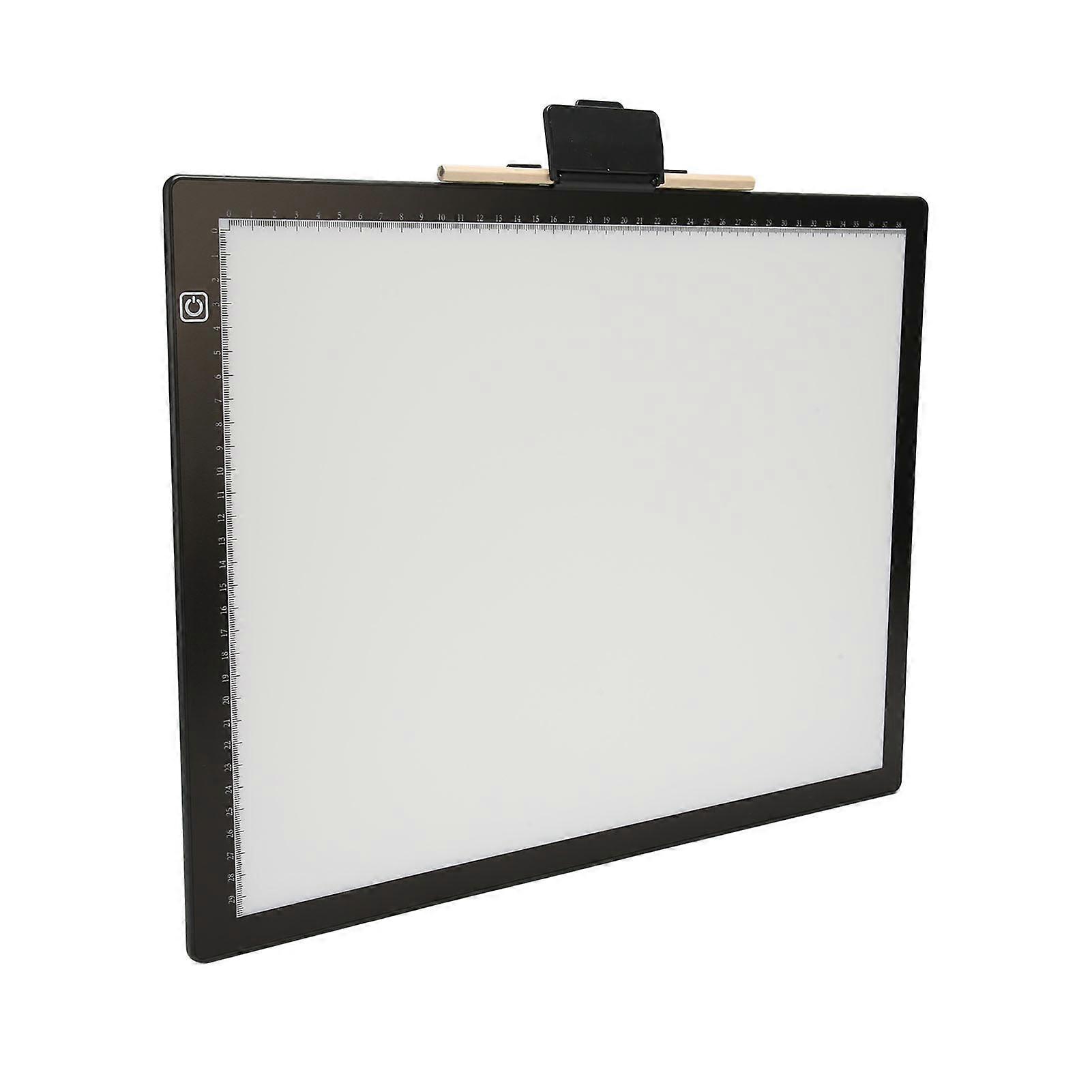 A3 Tracing Light Box 5V/2A 6500K 6 Levels Adjustment LED Light Pad with Magnet Clip for Rhinestone Painting Sketching 