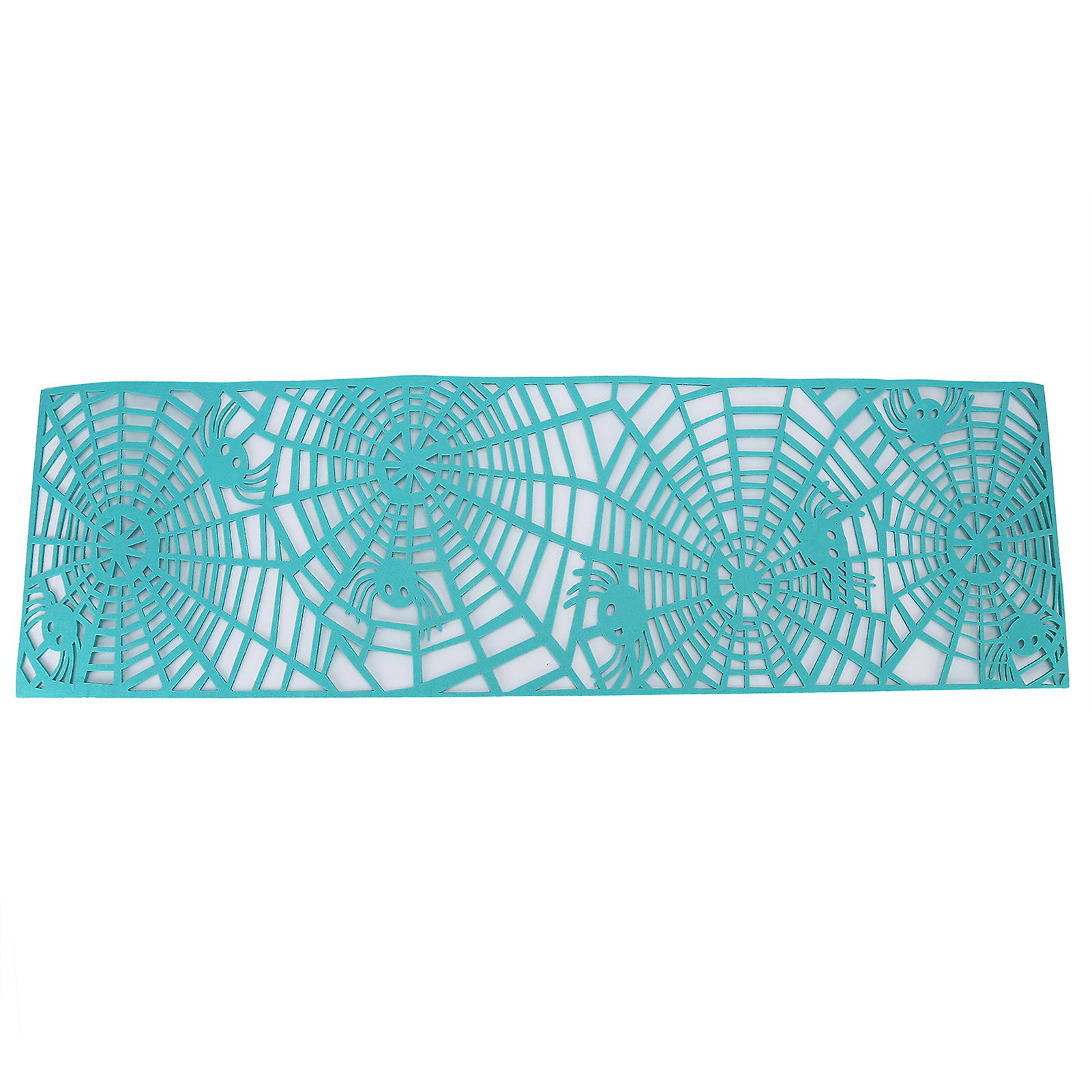 Rectangle Shape Placemat Hollow Out Table Runner for Wedding Household DecorationsGreen