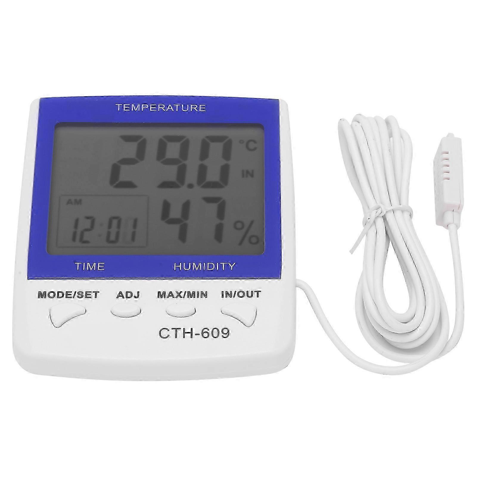 Uadme Thermometer Hygrometer, Wall Mounted Digital Temperature Humidity Meter for Home Farm Greenhouse