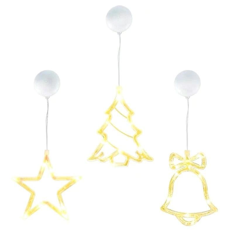 Xmas Lights Christmas Decorative Showcase Suction Cup Light Bell Christmas Tree