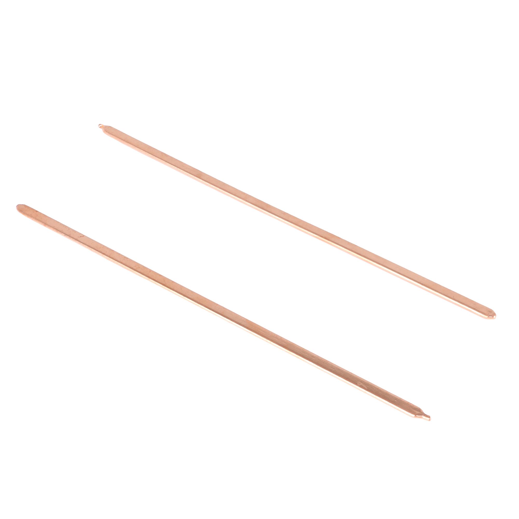 2Pcs Flat Head Copper Cooling Pipe Computer Cooler Accessories 3x8x300mm