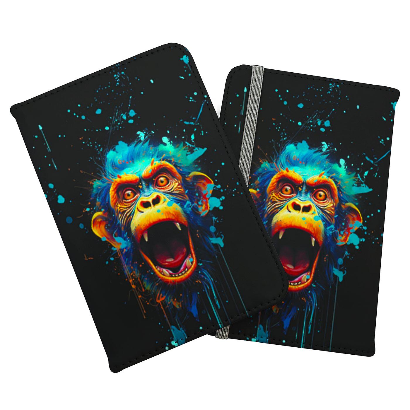 Crazy Monkey Face Splashart Passport Cover