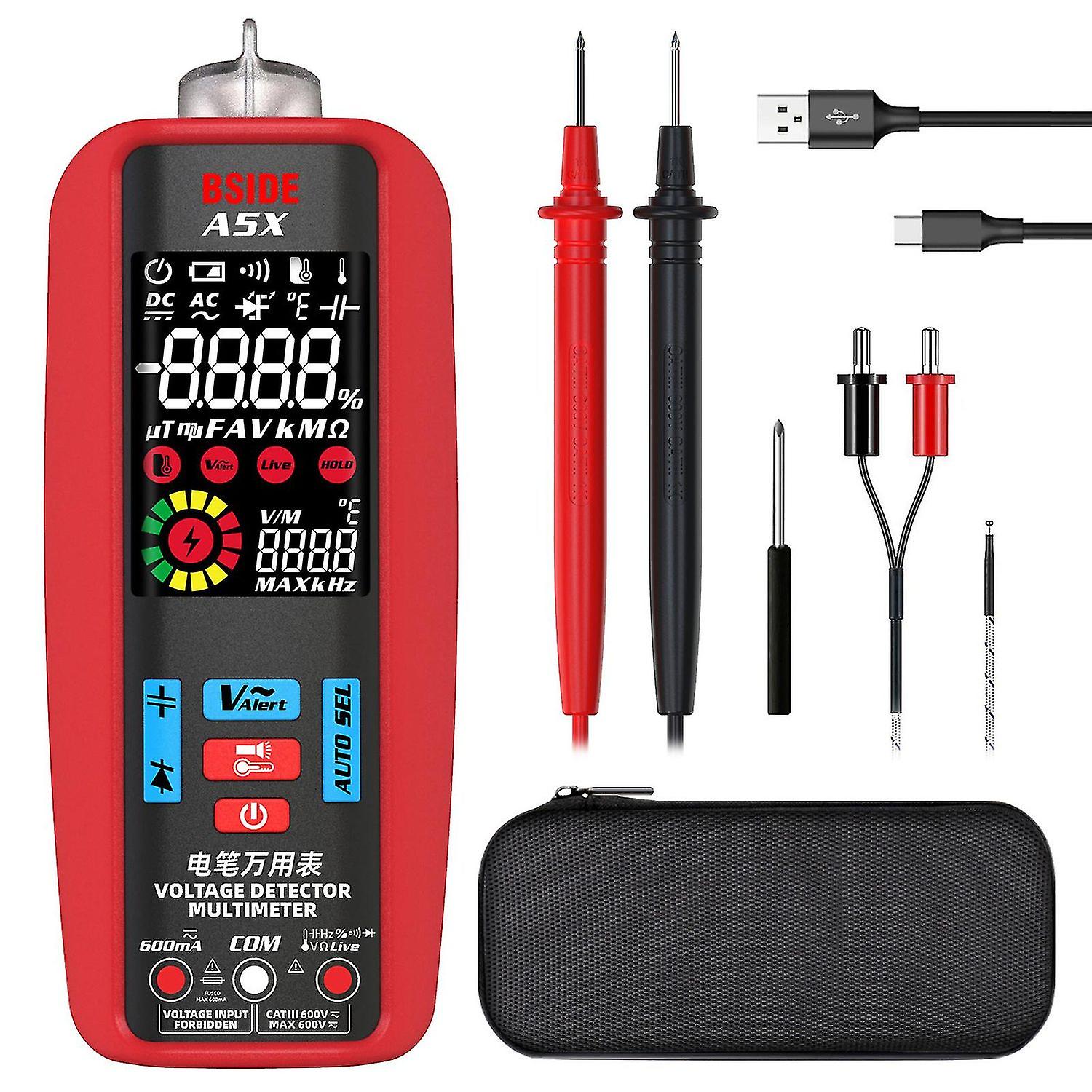 Digital Multimeter Professional Voltage Current Resistance Frequency Capacitance Diode Temperature C