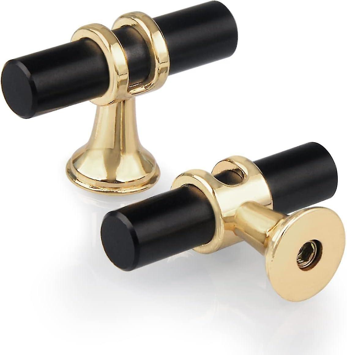 Set of 10 Single Hole T Drawer Knobs,Modern T Handle Cabinet Door Zinc Alloy Single Hole Knobs for K