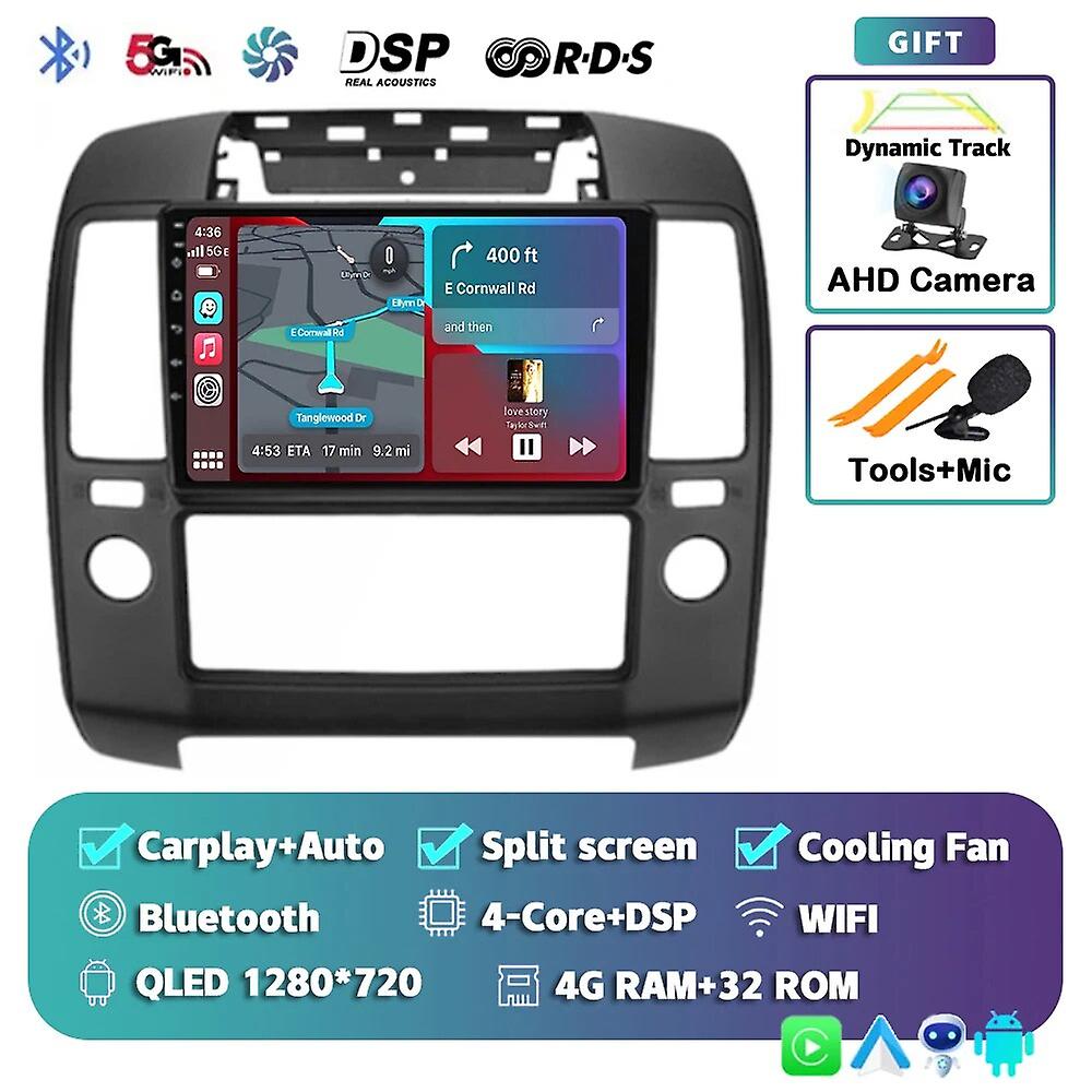 Android 13 Carplay Auto For Nissan Navara 3 D40 2004 2005 2006 2007 2008 2009 2010 Car Radio Multimedia Player Video Stereo Dsp