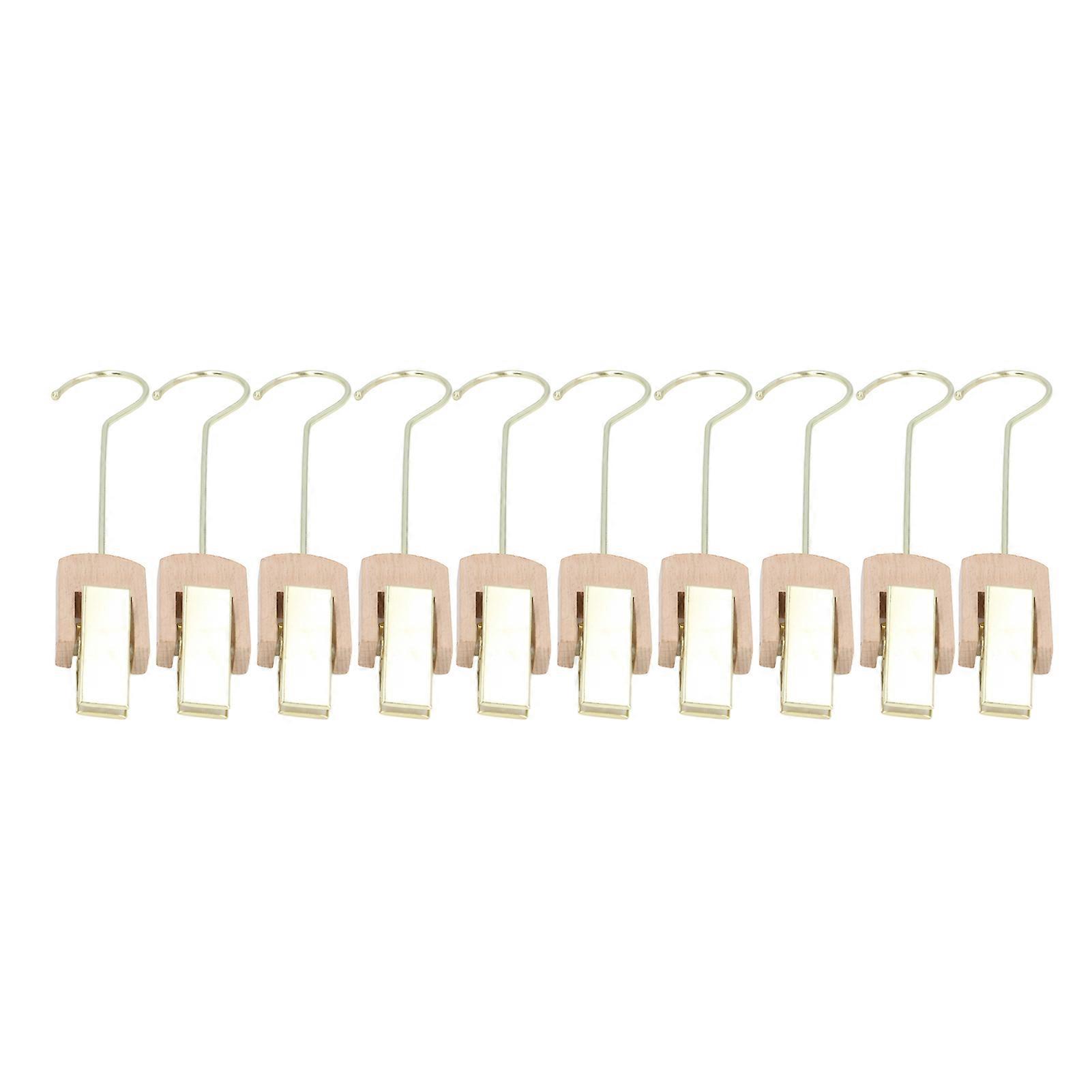 Laundry Hooks Clip Industrial Solid Wood Rotary Multifunctional Hanging Hooks Clip