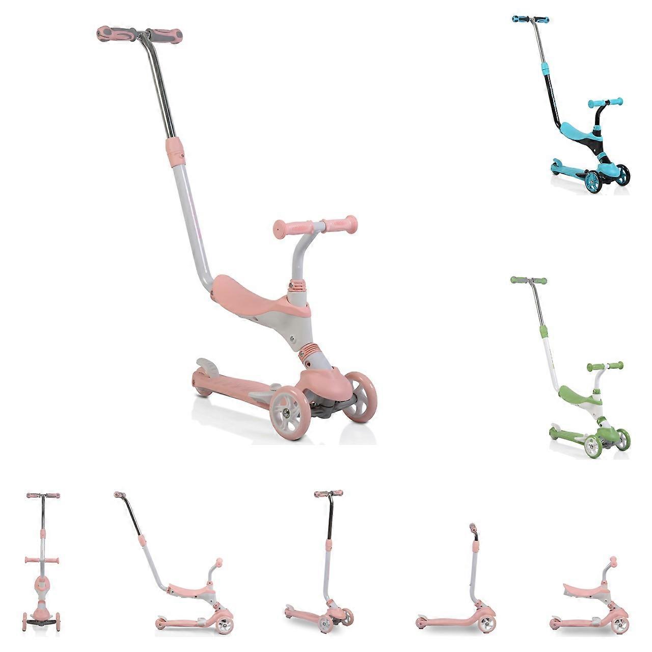 Byox Kinderroller Tristar 3 in 1 Roller Rutscher Schiebestange PU Räder ABEC-5
