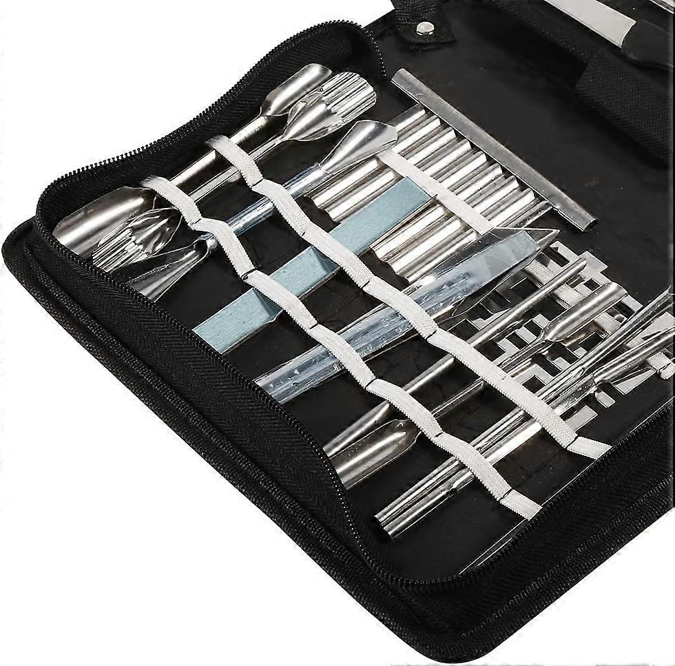 46pcs Culinary Carving Tools Set Portable Garnishing/Cutting/Slicing Garnish Tools Kit for Vegetable Fruit Food