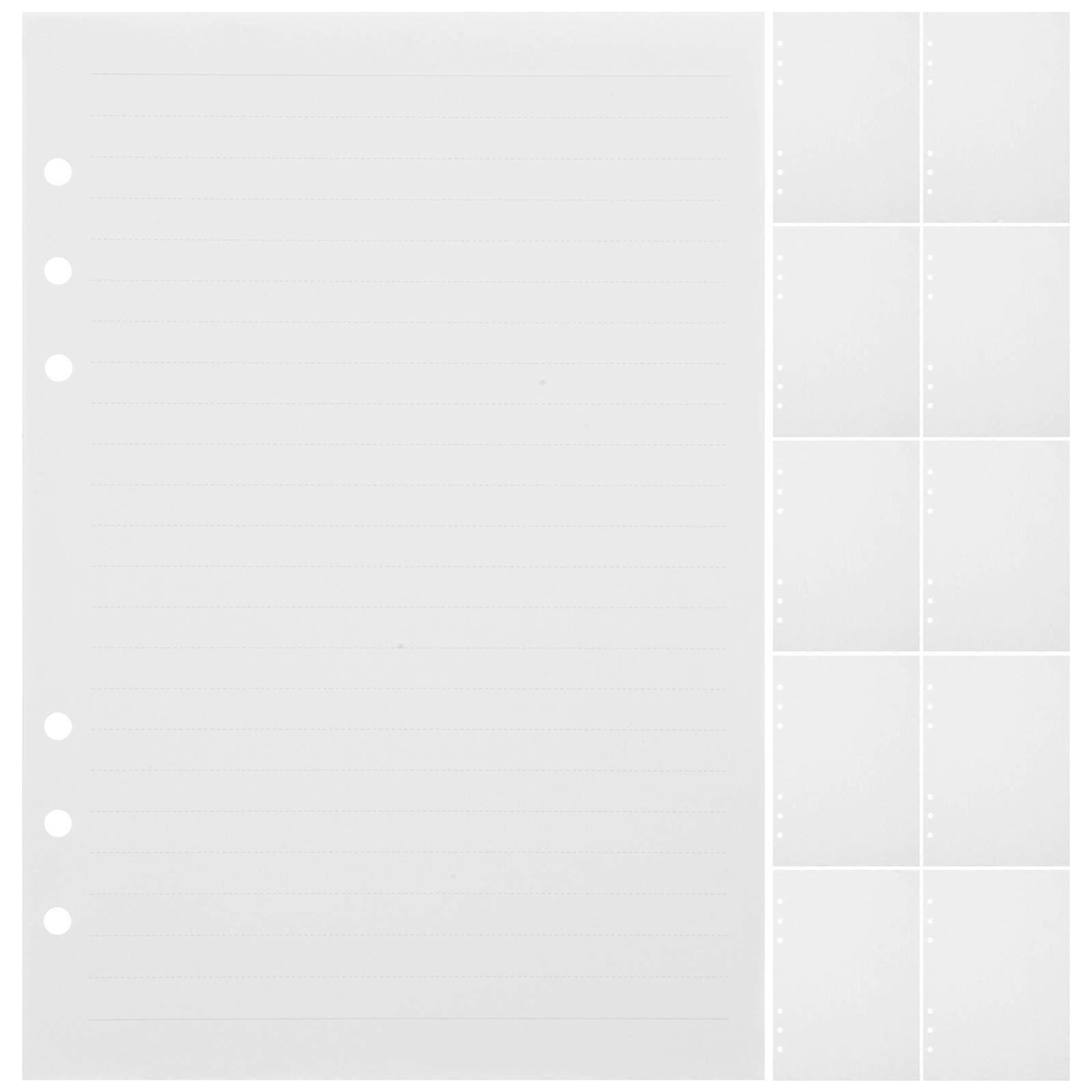 80 Sheets Planner Refill Paper Refill Binder Paper Loose Leaf Paper for Notebook (A5)