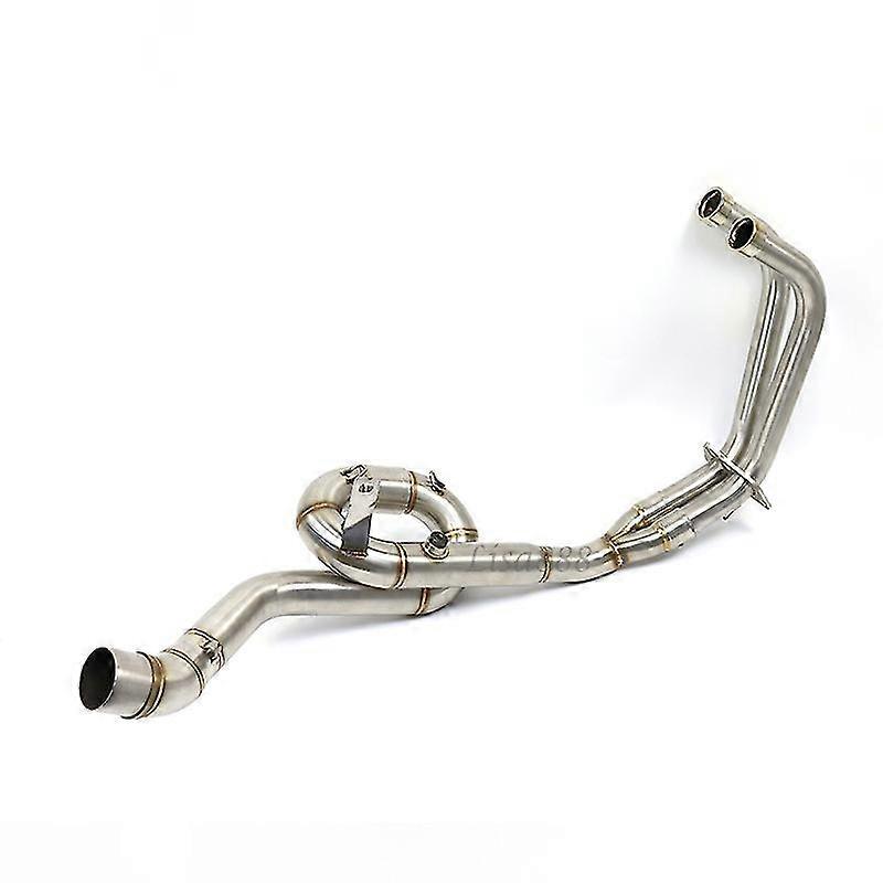 unique pipe51mm Motorcycle Middle Pipe And Front Link Pipe Full System For Yamaha YZF R25 R3 MT03 MT-03 Slip On Stainless Steel