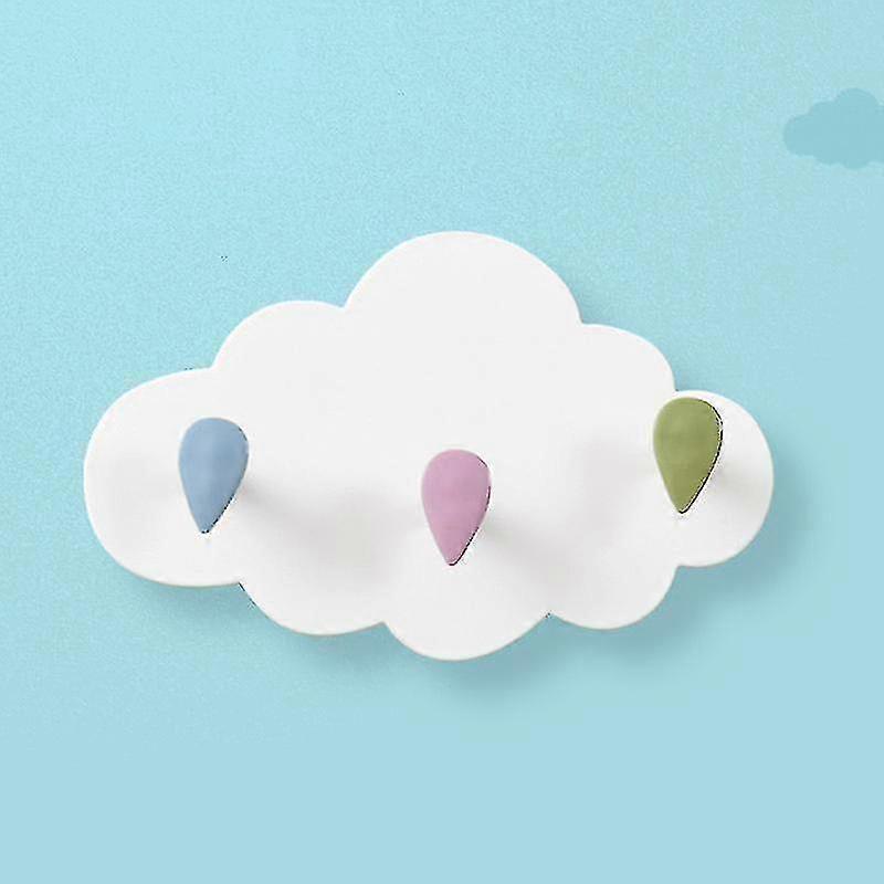 Cartoon Cloud Powerful Adhesive Hook 2 Pieces Pack 3 Hooks)
