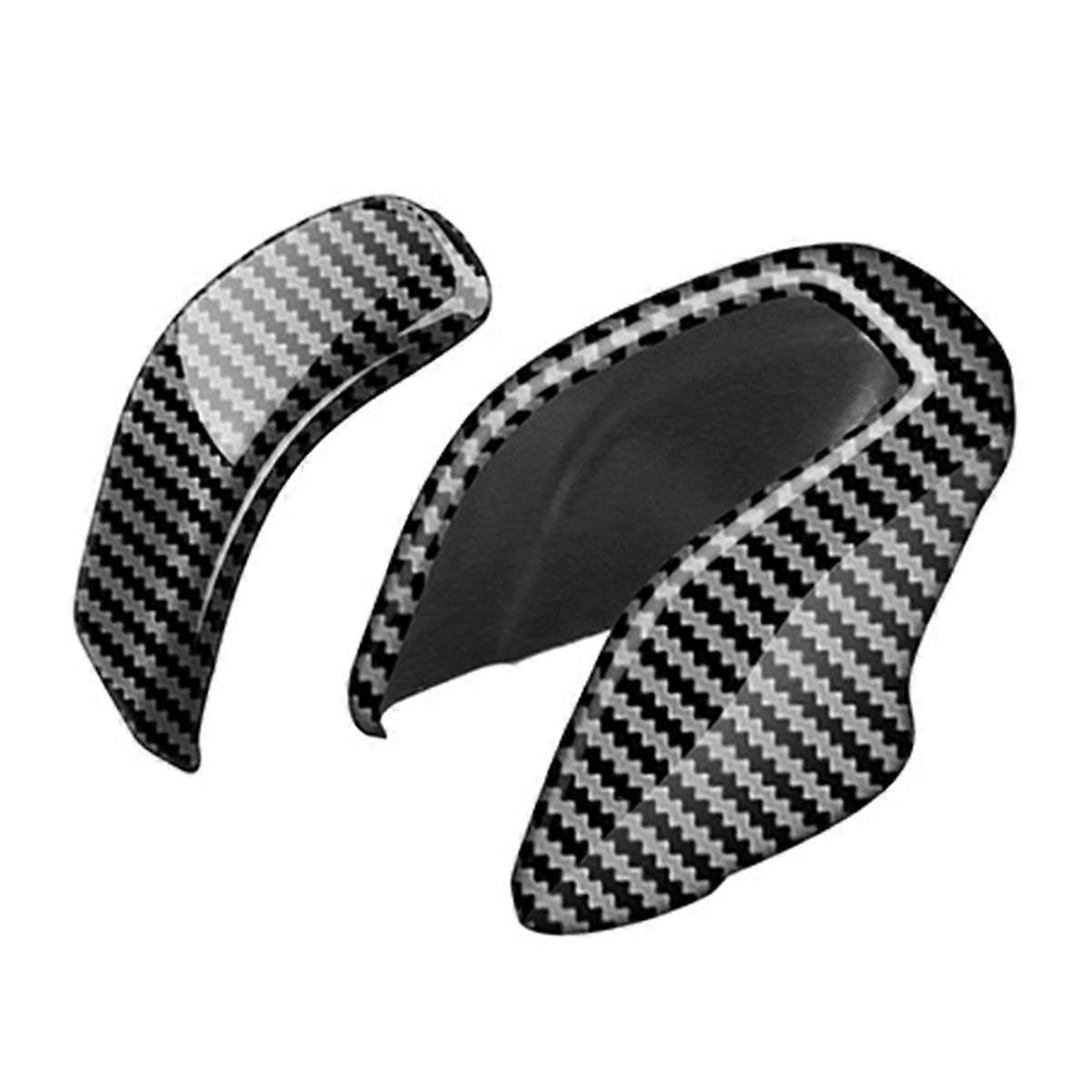 Car Gear Shift Handle Buttons Cover Stickers Gear Shift Knob Trim for Crown 2024 Car Accessories Carbon Fiber