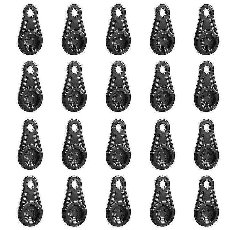 16pcs Tarp Clips Plastic Tarp Grabbers Movable Tent Snaps Camping Tent Clamps