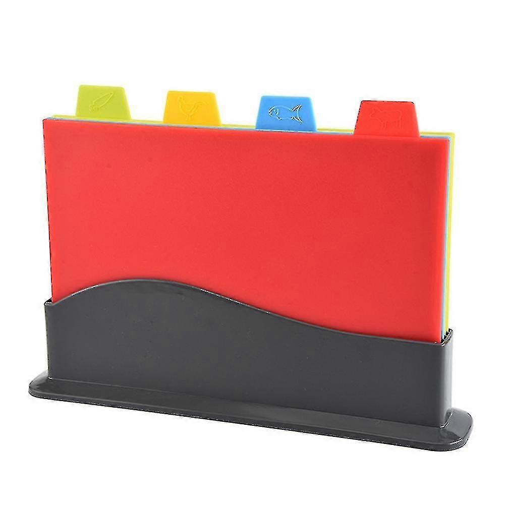 4pcs/set Cutting Board Non-slip Pp Material Chopping Board Household Vegetable Fruit Board Cooking