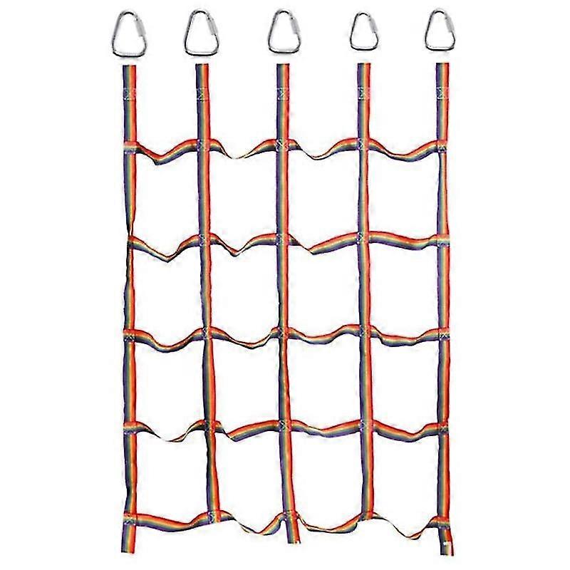 Indoor/Outdoor Climbing Net (72 Inches x 57 Inches) Playground Freight Net,Swing Climbing Net,Child