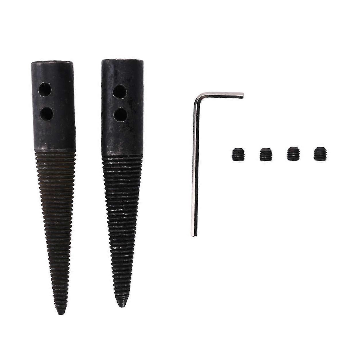 3pcs/1 Set Polishing Connecting Rod Tapered Spindle Adapter Threaded For Bench Buffer Buffing Polis