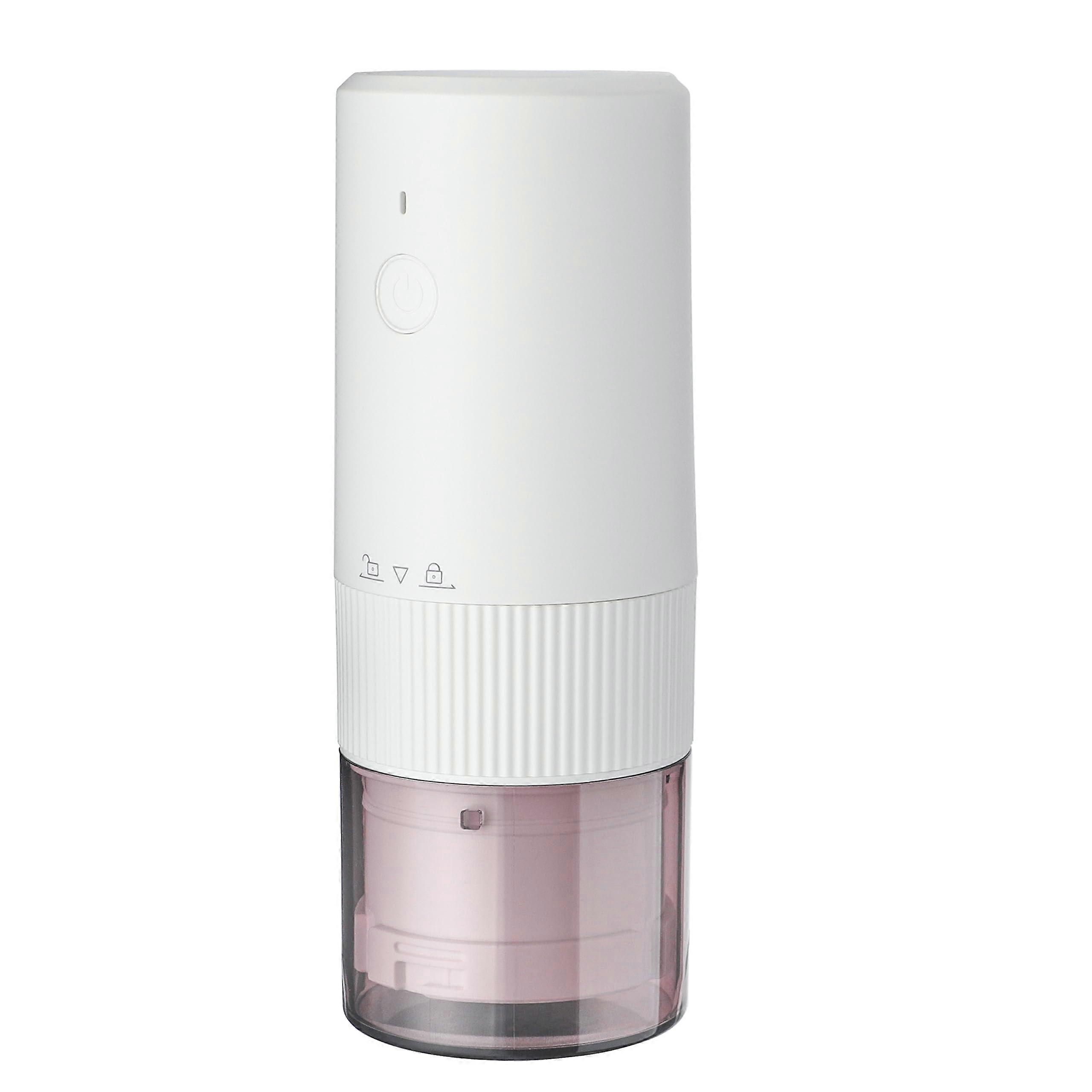 Coffee Grinder Electric, Automatic Conical Burr Coffee Grinder with Precise Adjustable Settings, Portable Coffee Grinder for Travel White