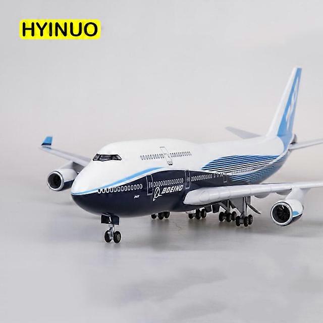 1/150 Scale 47CM Airplane B747 Aircraft Plane International Airline Model W Light and Wheel Diecast Plastic Resin Plane