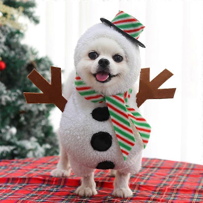 Pet Christmas snowman - M