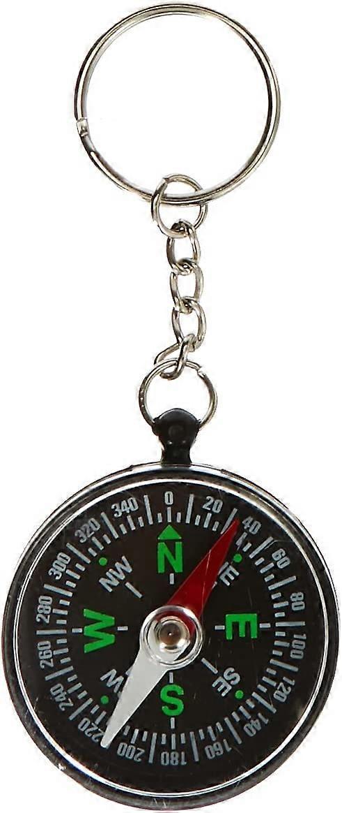 1900 Compass Key Ring Black Plastic 10 X 1 X 4