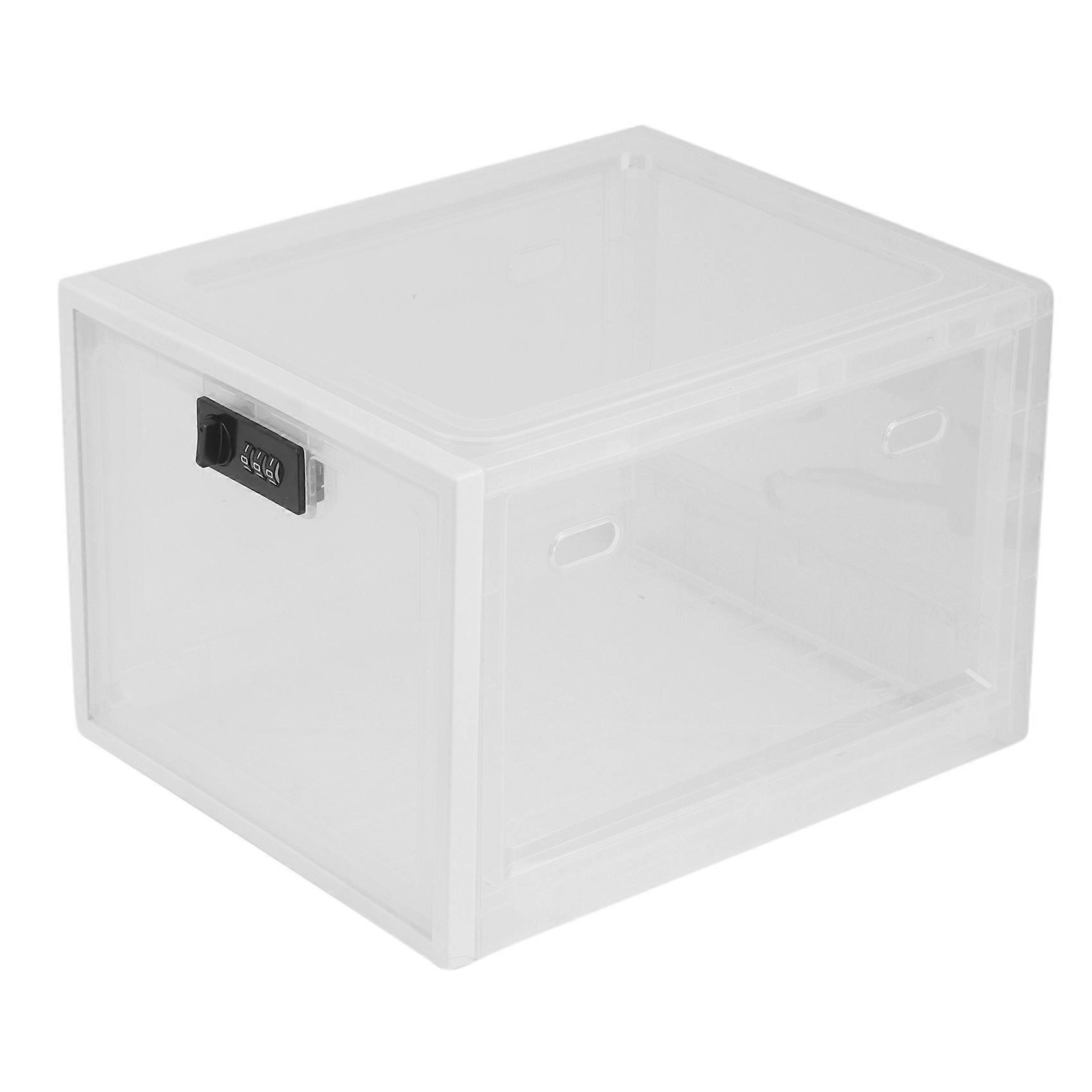 Refrigerator Food Transparent Storage Box with Password Lock Medicine Box Mobile Phone Tablet Passw