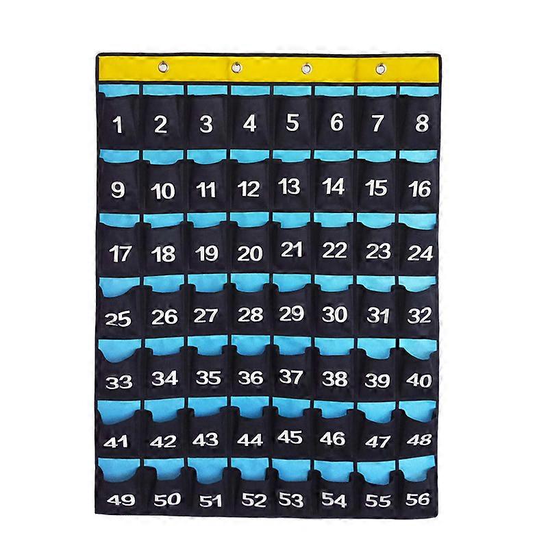 Numbered Organizer Classroom Pocket Chart For Cell Phones Calculators Holders (36 Pockets)