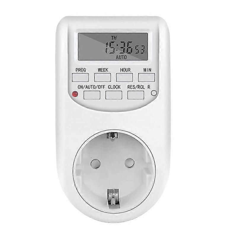 EU Plug Timer Switch Energy Saving Digital Kitchen Timer Outlet Week Hour Programmable Timing Socket