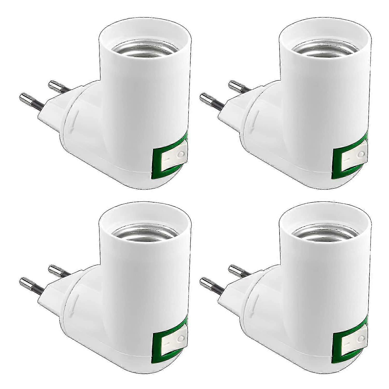 Th E27 Socket With Wireless Switch, Led Bulb Holder, Ac 230v, E27 Adapter For Kitchen Lamp, Mini Wall Sconce,4pcs