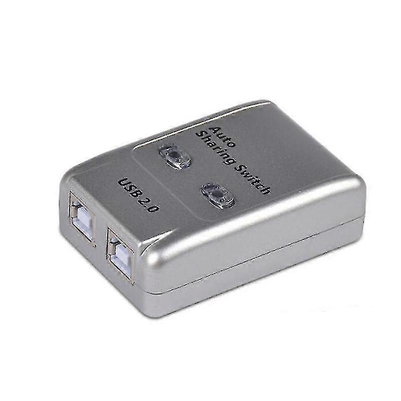 Usb 2.0 Auto Sharing Switch 2 Port Hub Adapter Switcher For 2 Pc Printer Devices Support Windows