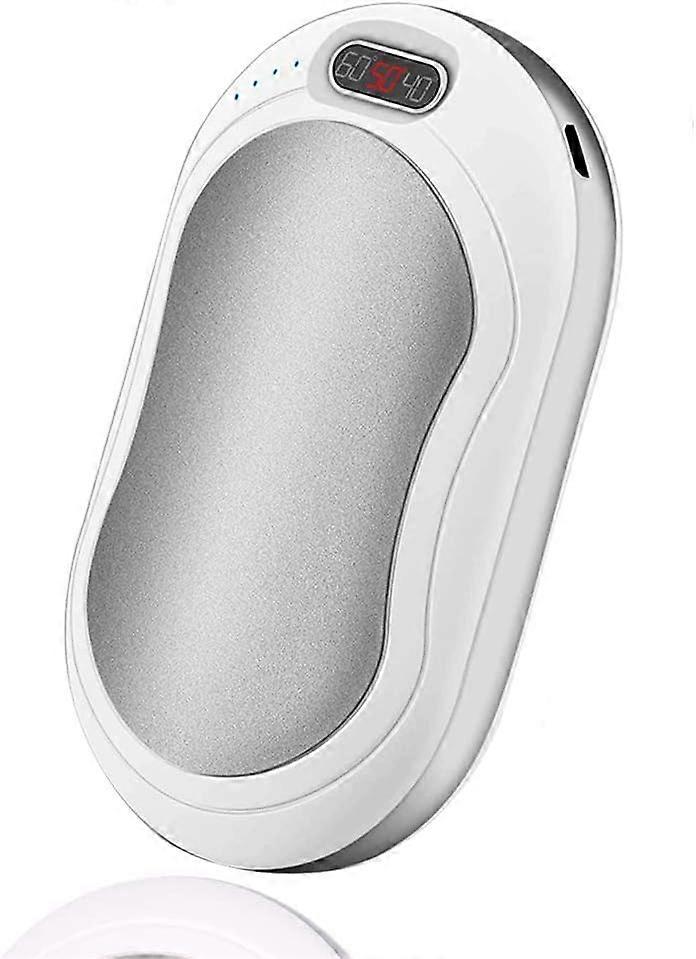 Rechargeable Hand Warmers, 10000mAh Fast-Charging Hand Warmers Camping Hand Warmer/Power Bank/Flashlight/Hand Heater Winter with Double-Side Heat for