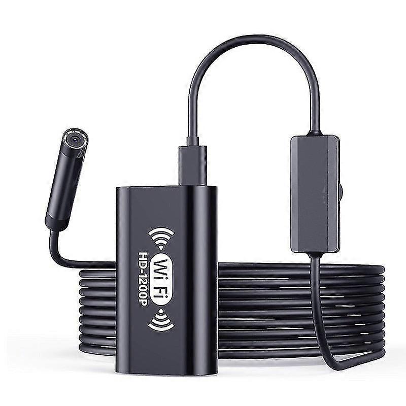 Wifi endoscope camera 8mm hd1200p ip67 waterproof usb inspection borescope 8leds wireless endoscopy for android iphone pc f130
