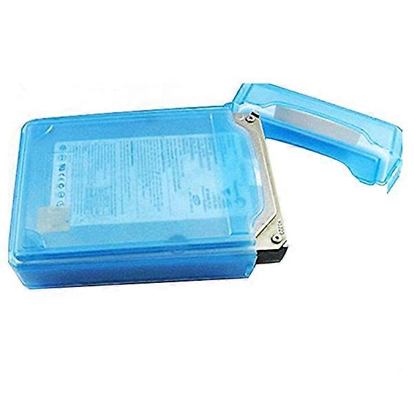3.5 Inch SATA IDE HDD Shockproof Anti-static Storage Tank Box Case (Blue)
