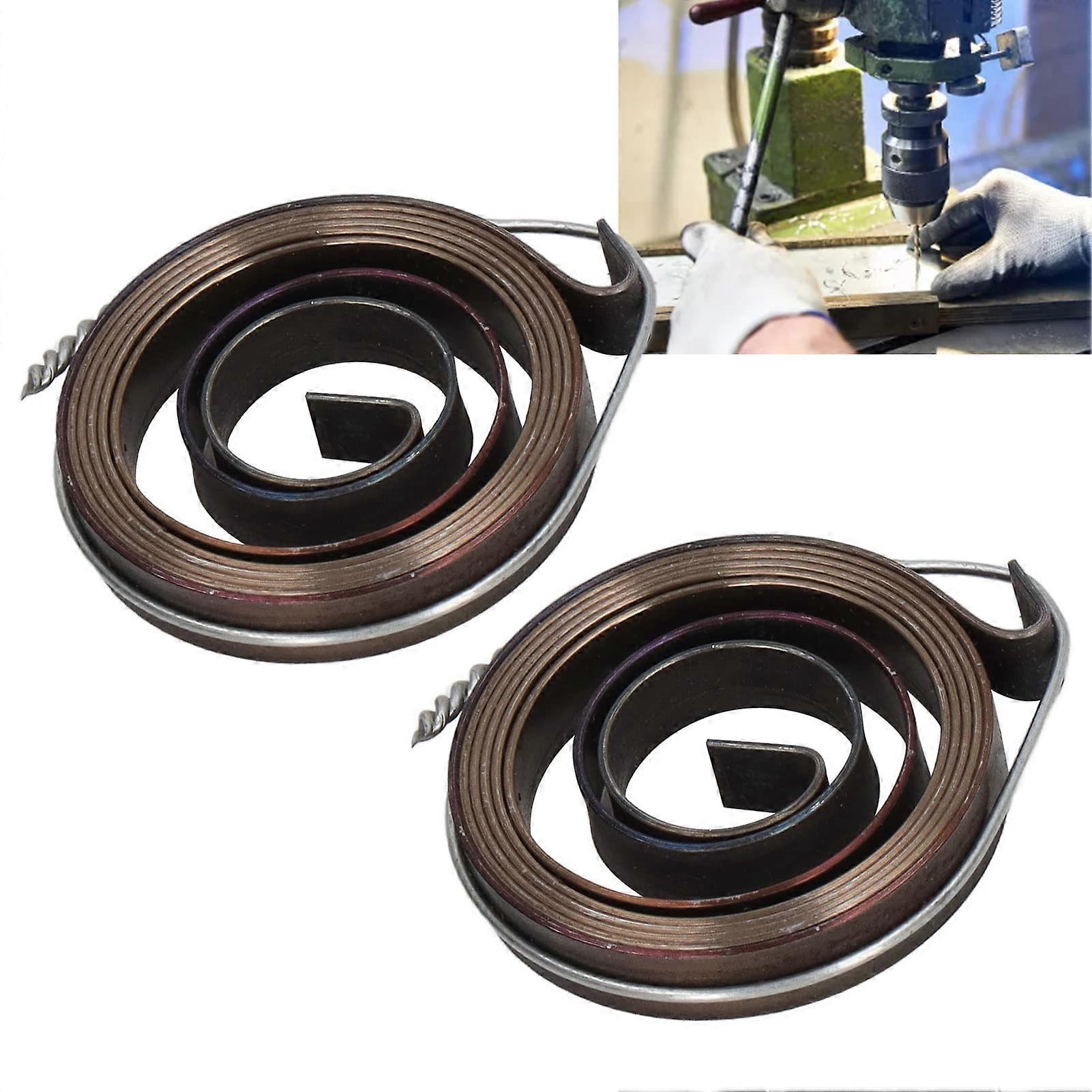 Drill Press Return Spring, 2Pcs Quill Spring Feed Return Coil Spring ...