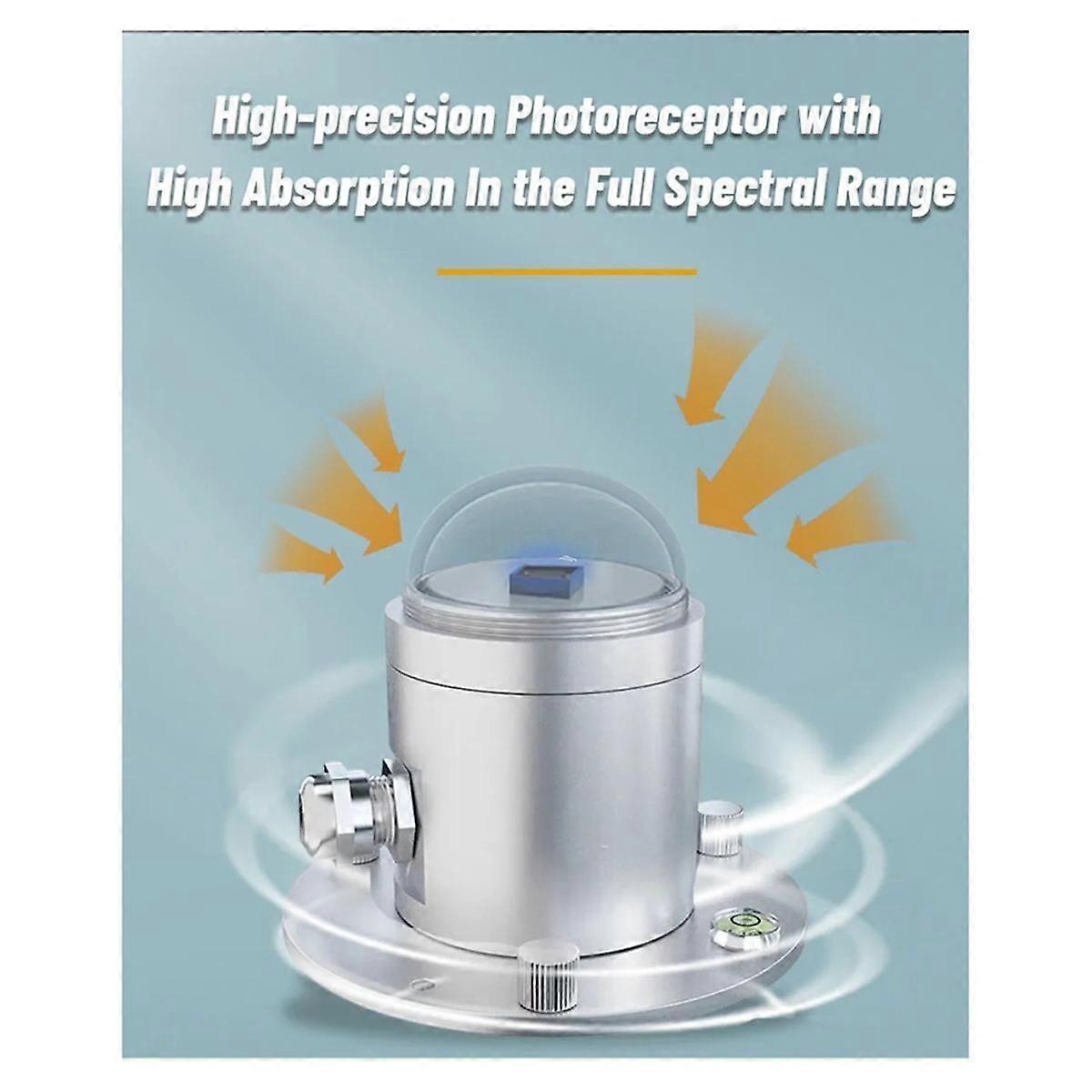 Total Solar Radiation Sensor Transmitter Illuminometer Reflection Radiometer Detector Outdoor 4-20M