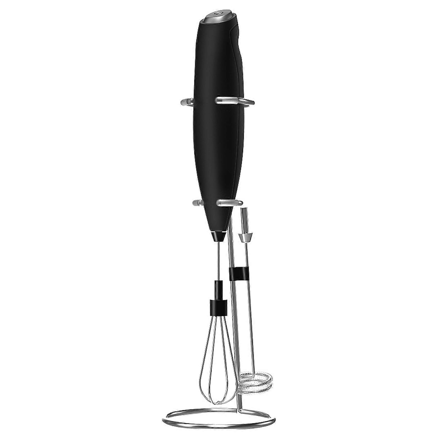 Electric Portable Foam Maker Handheld Foamer High Speeds Drink Mixer Coffee Frothing Wand with Brac