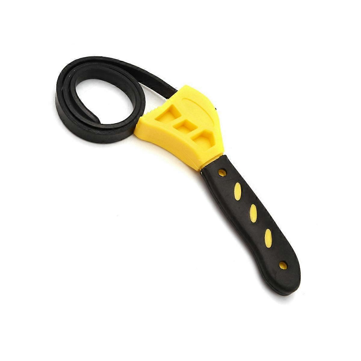 6 Inch Multifunctional Belt Wrench Adjustable Oil Filter Bottle Opener Auto Repair Filter Dual- Wre