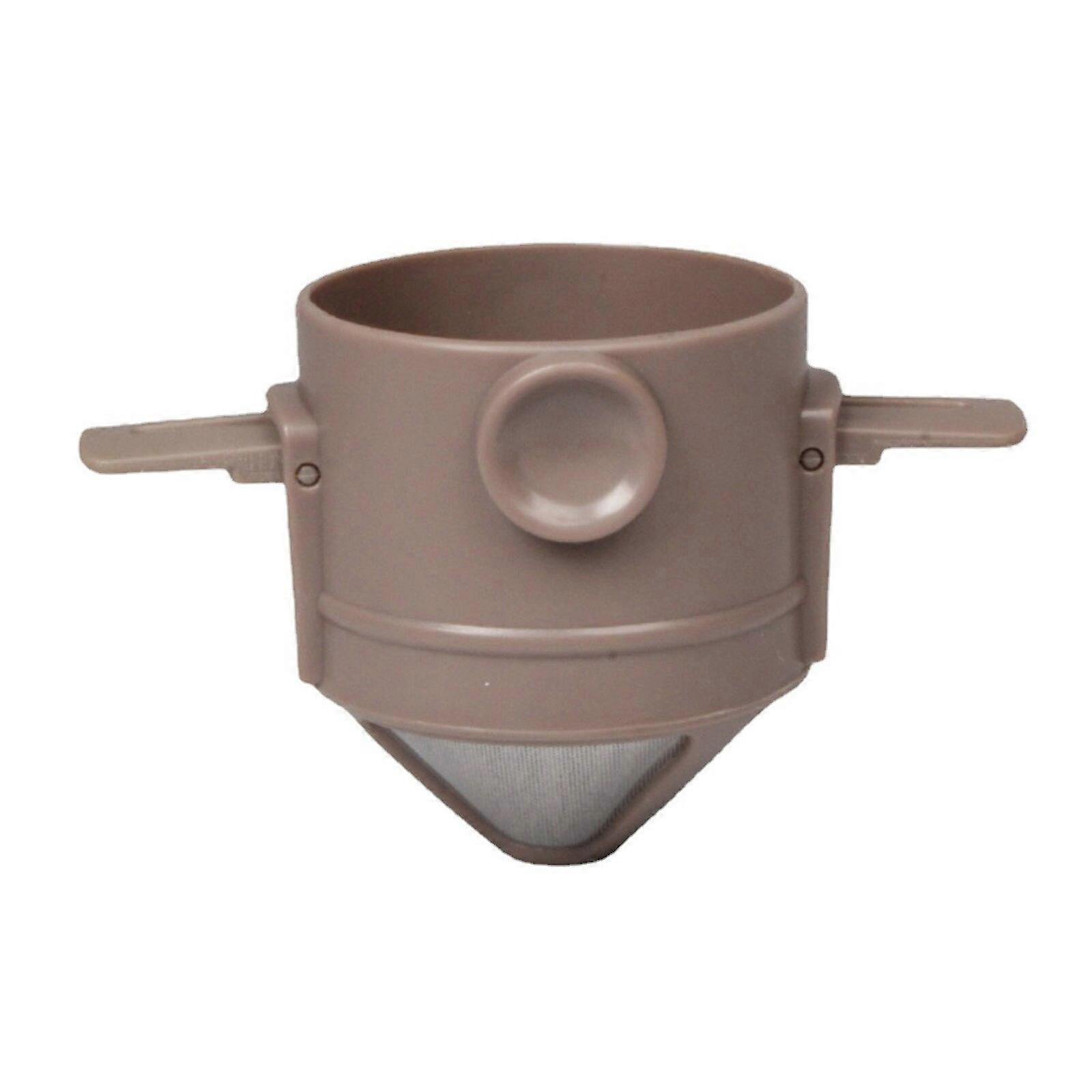 Filtre à café portable et pliable en acier inoxydable, facile à nettoyer, réutilisable, entonnoir à café sans papier, support pour verser le café