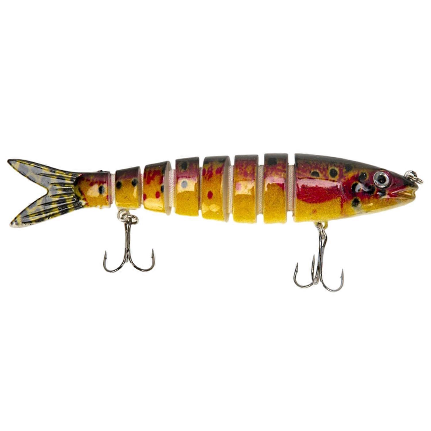 13.5CM/18.5g Fish Bait Multi-section 3D Eyes Realistic Good Detail Sharp Hook Sinking Wobblers