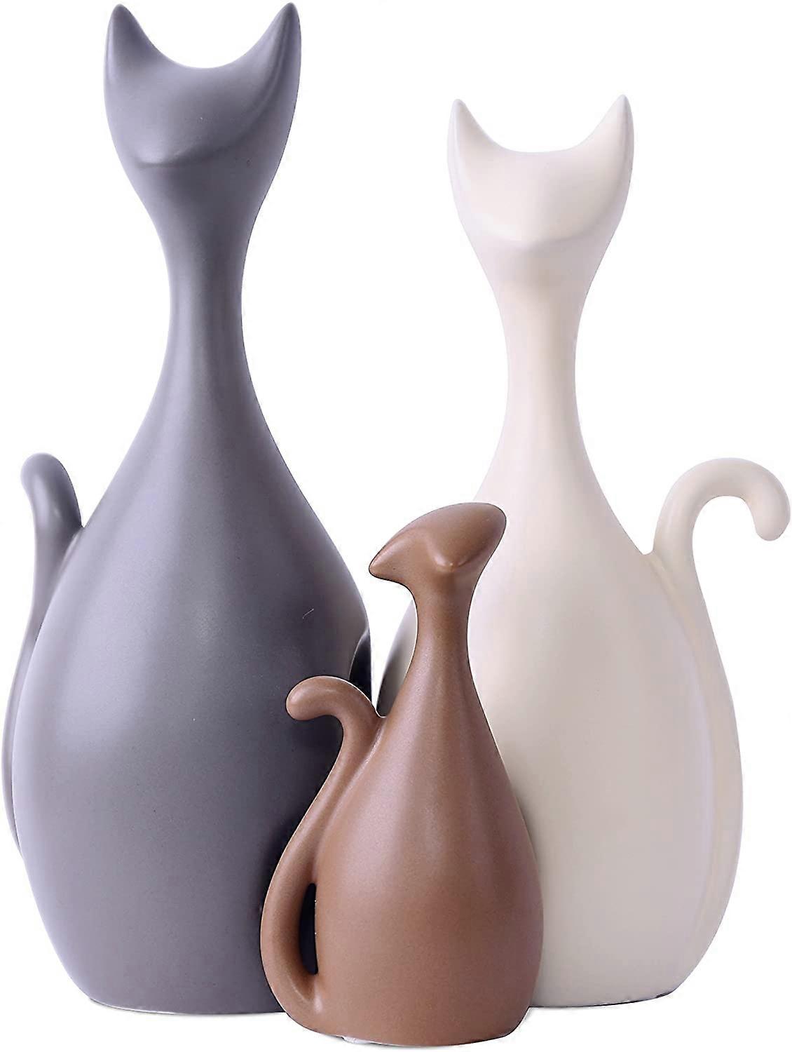 Cat Charming Family Ornamenti in ceramica, stile moderno ed elementi decorativi creativi