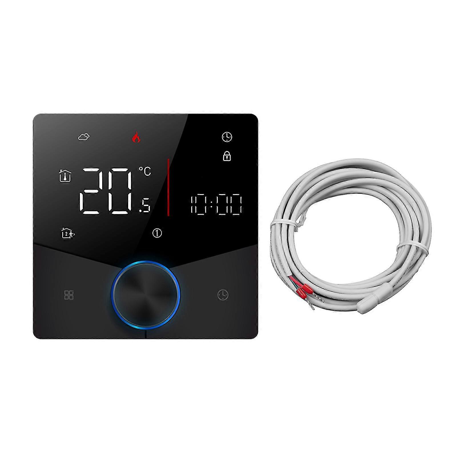 Wifi Intelligent Thermostat With Knob Button Multi-function Floor Heating Controller For Home Use