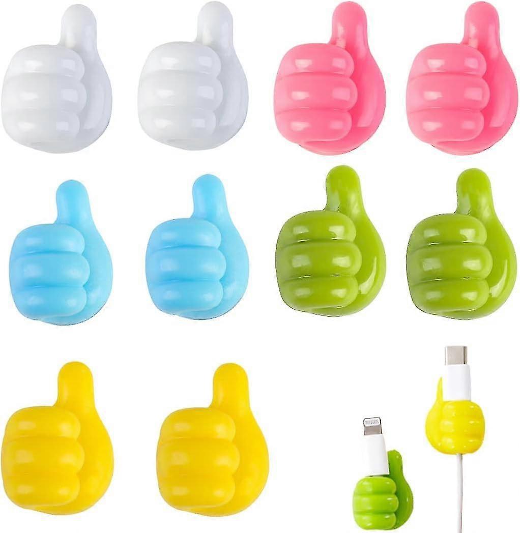 30pcs Self Adhesive Thumb Hooks for Kitchen Bathroom Office Refrigerator