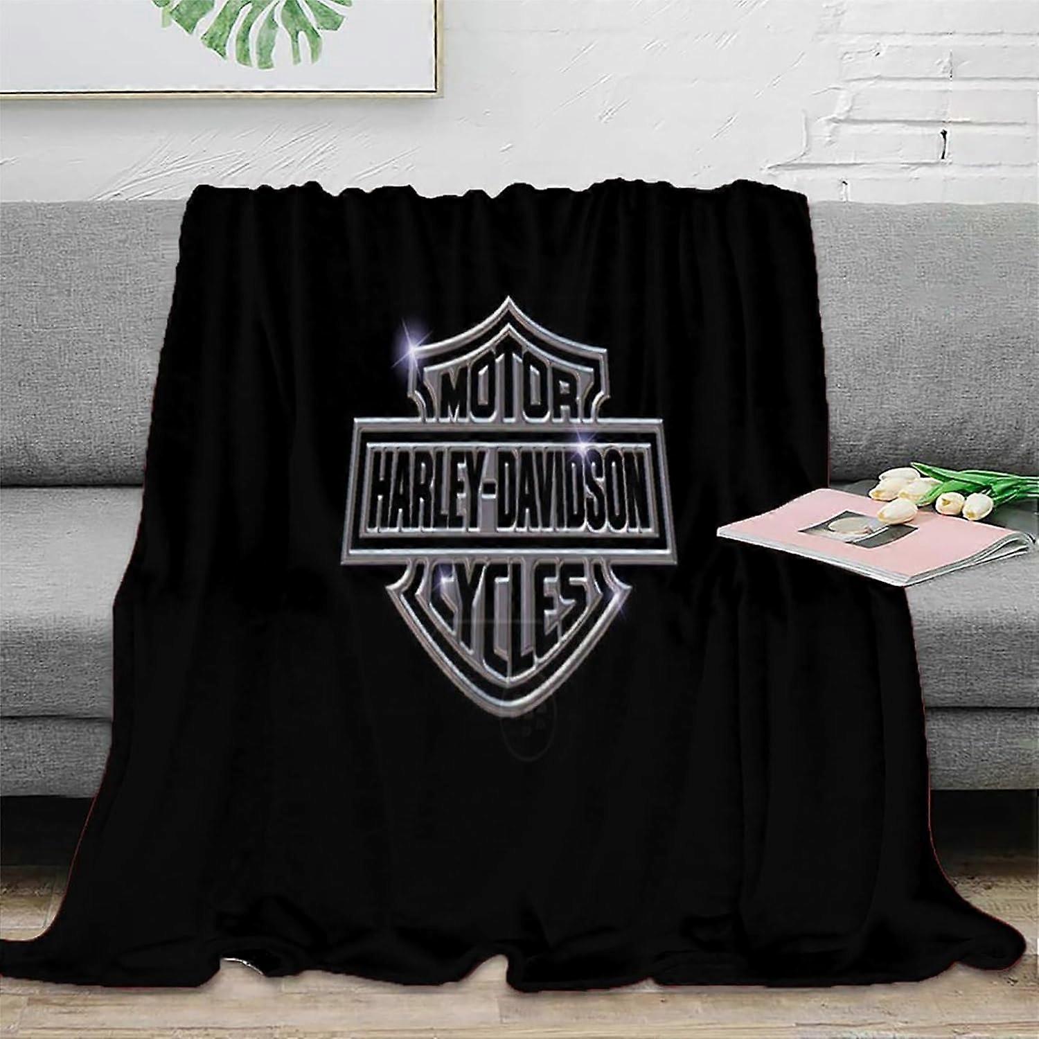 Fluffy Flannel Throw 3D Harley Davidson Styles Plush Blankets Luxurious Super Soft Warm And Cosy Throws Modern Design Fleece Blanket Sofa And Bed Blan