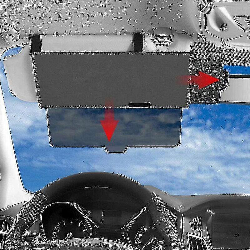 Bil Sun Visor Extension Extender Shield Window Shade Antirefleks linseplate