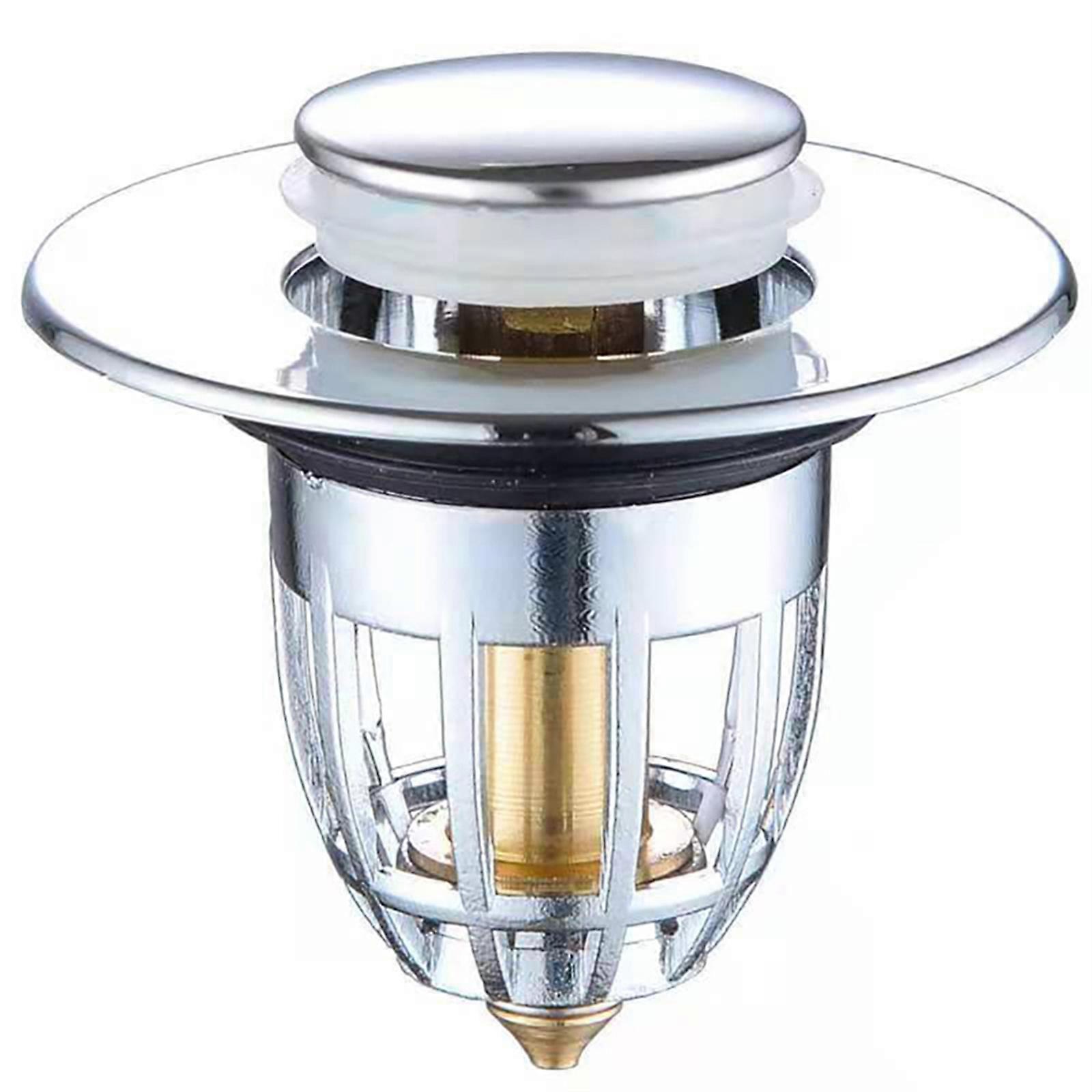 Universal Bathroom Sink Plug Stopper Wash Basin Core Bounce Up Drain Filter