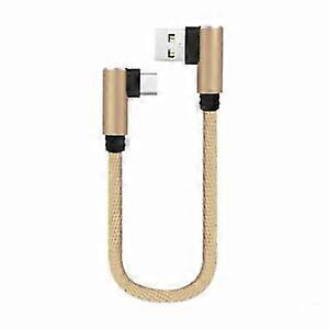 25cm USB to Type C Elbow Charger 90Degree Angle Plug Quick Data Cable fq
