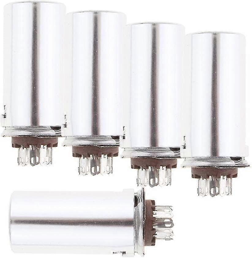 5x Gzs9 F2 D 55 Vacuum Tube Sockets, Tested With 40 Mm For 12at7 12au7