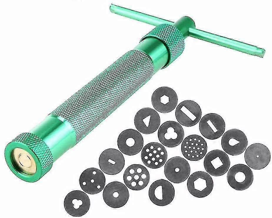 Cake Sculpture, Rotary Clay Extruder, Pottery Pastry Paste Gun(green)